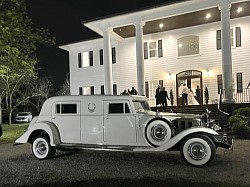 “Gatsby,” our white 1929 Rolls-Royce Phantom replica