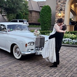 “Princess,” our white 1963 hardtop Rolls-Royce Silver Cloud III