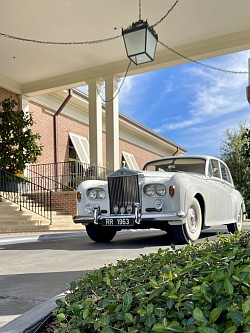 “Princess,” our white 1963 hardtop Rolls-Royce Silver Cloud III
