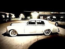 “Princess,” our white 1963 hardtop Rolls-Royce Silver Cloud III