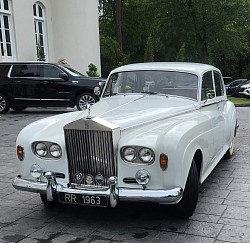 “Princess,” our white 1963 hardtop Rolls-Royce Silver Cloud III