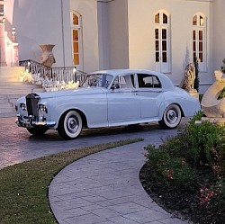 “Princess,” our white 1963 hardtop Rolls-Royce Silver Cloud III