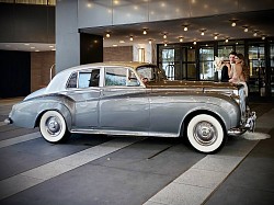 “Bentley,” our two-tone silver-platinum 1959 Bentley S2