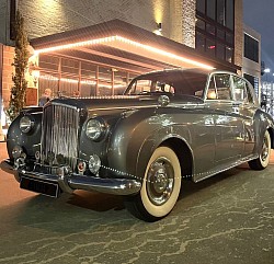 “Bentley,” our two-tone silver-platinum 1959 Bentley S2