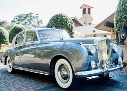 “Bentley,” our two-tone silver-platinum 1959 Bentley S2