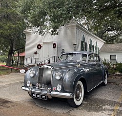 “Bentley,” our two-tone silver-platinum 1959 Bentley S2