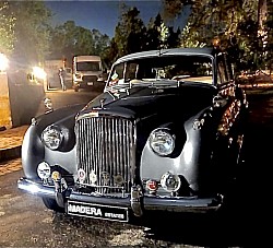 “Bentley,” our two-tone silver-platinum 1959 Bentley S2