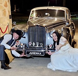 “Bentley,” our two-tone silver-platinum 1959 Bentley S2